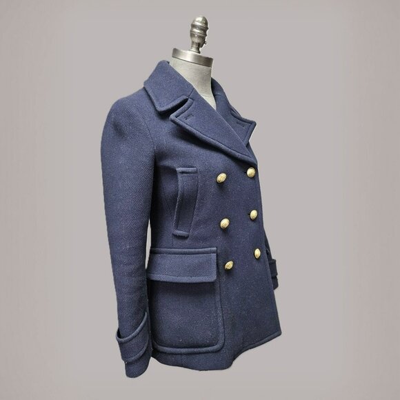 J.Crew Double Breasted Wool Jacket - Picture 3 of 4